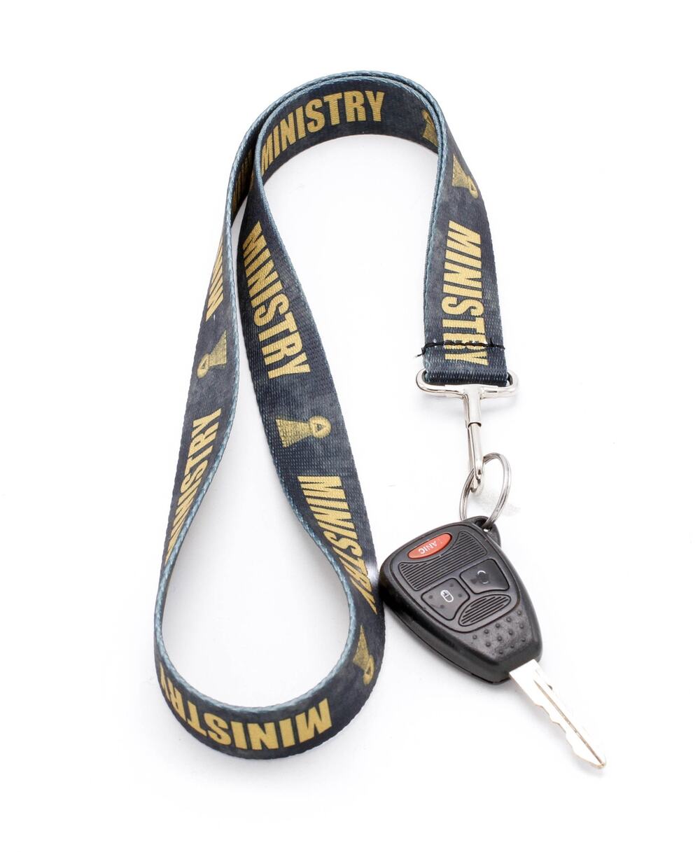 Ministry Official Lanyard heavy duty key chain punk